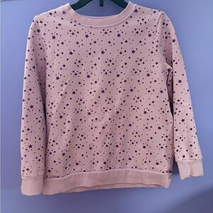 Purple Star Patterned Sweatshirt